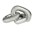 thumbnail image 5 of 11" x 6" Silver Ceramic 3 Link Chain Sculpture, by DecMode, 5 of 9