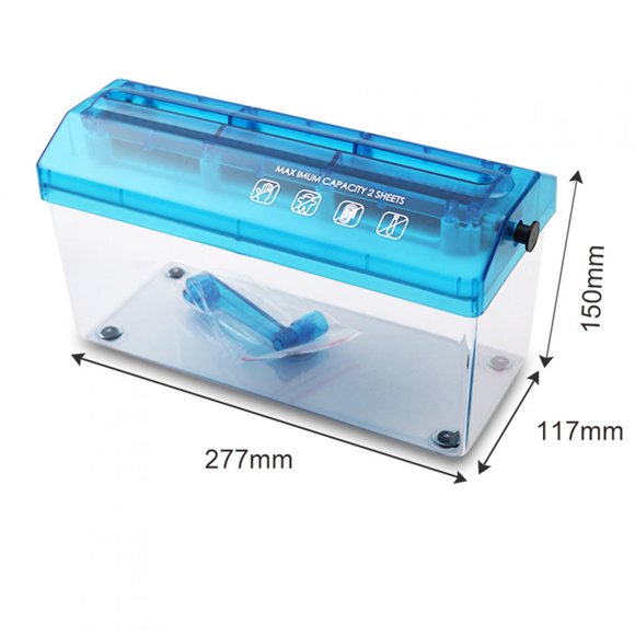 MINI Shredder, Easy Carry A4 Office Supplies Manual Shredder, For Office Study