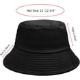 thumbnail image 3 of Bucket Hat for Women Men Cotton Summer Sun Beach Fishing Cap, 3 of 5