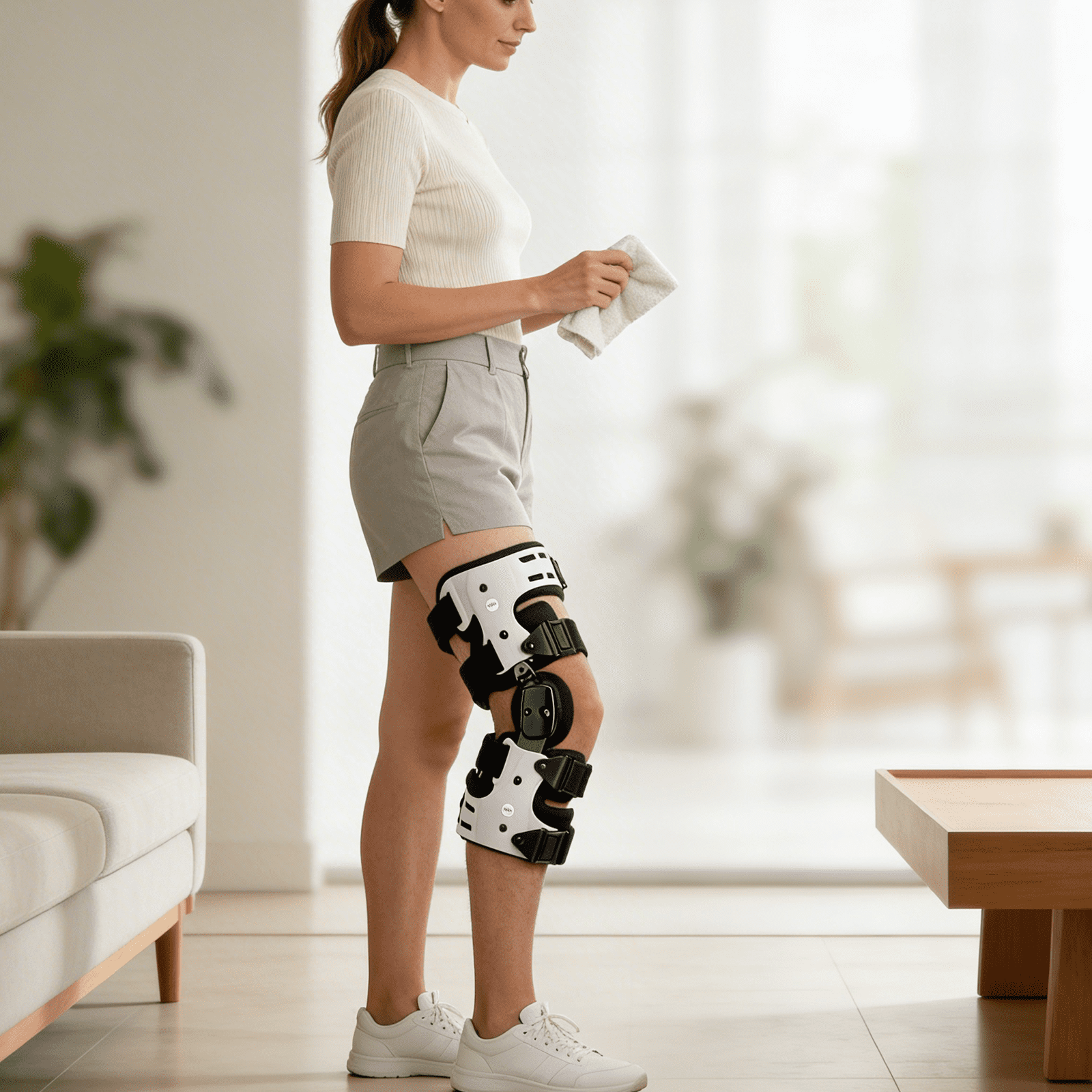 Orthomen OA Unloader Knee Brace Support for Arthritis Pain, Osteoarthritis, Cartilage Defect Repair (Inside - Right)