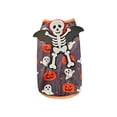 thumbnail image 3 of Halloween Dog Clothes Scary Pumpkin Bat Dog Costumes Doggie Shirts Puppy Shirt Pet Vest Tank Top Cat Tee White, 3 of 6