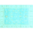 thumbnail image 1 of Ahgly Company Indoor Rectangle Oriental Light Blue Traditional Area Rugs, 5' x 8', 1 of 4