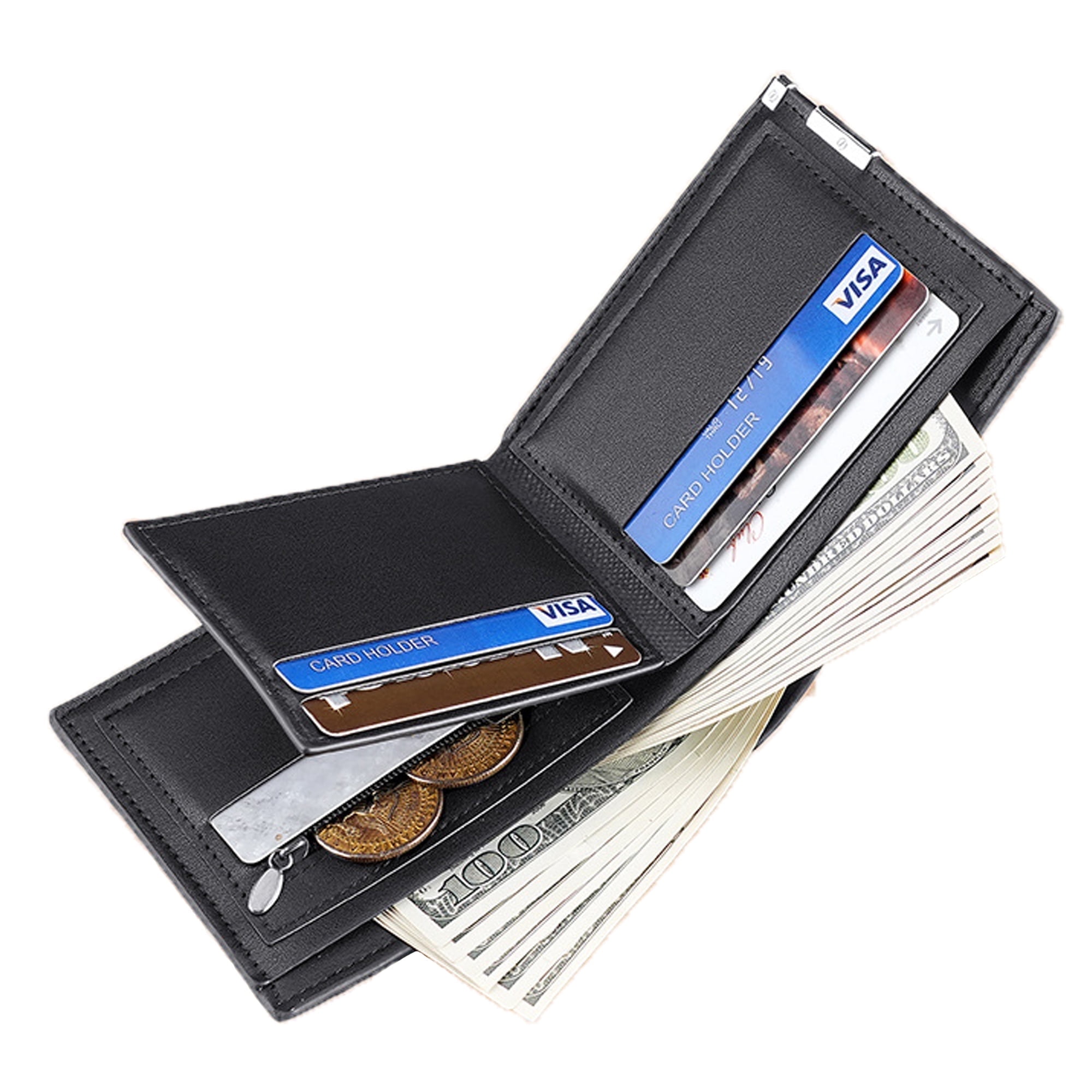 Buffalo Trails Full Grain Genuine Leather Bi Fold Wallet - Walmart.com