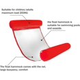 thumbnail image 4 of Swimming Pool Beach Floating Water Hammock Lounger Inflatable Floating Bed Beach Flame red 120x73cm, 4 of 4