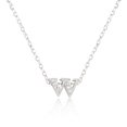 thumbnail image 1 of Precious Stars Micro-Pave Cubic Zirconia Initial W Pendant Necklace, 1 of 1