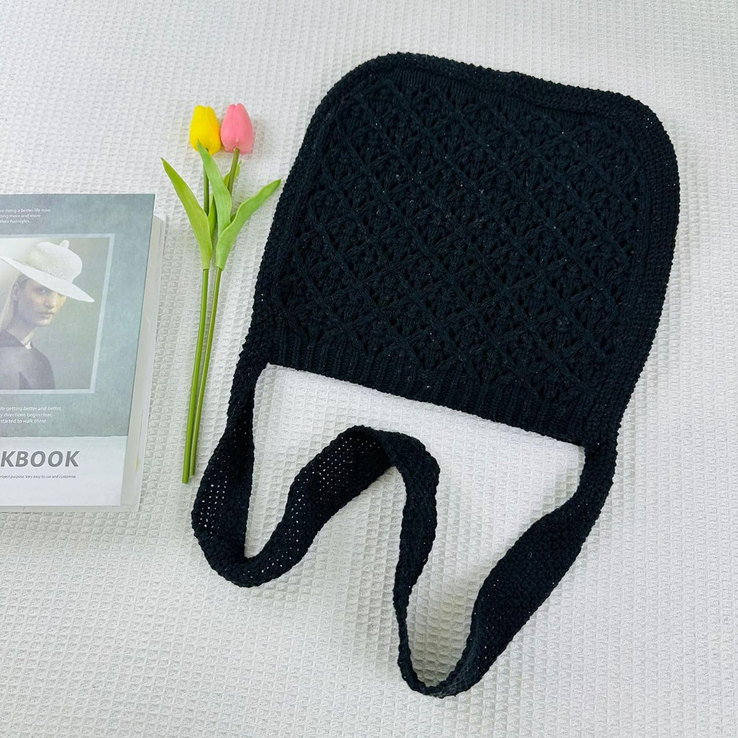 Kukuzhu Crochet Bag Crochet Tote Bag Indie Hobo Bag Cottagecore Aesthetic Tote Bag Crochet Crossbody Bag