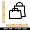 thumbnail image 2 of Shopping Bags Retail Purchase Mall Icon Self-Inking Rubber Stamp for Stamping Ink Stamper Crafting Planners - 3/4 Inch Small - Black Ink, 2 of 7
