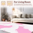 thumbnail image 2 of ODIKA 6' x 9' Machine Washable Non-Slip Area Rug, Abstract Cloud High Traffic Rug, Pink, 495023, 2 of 7