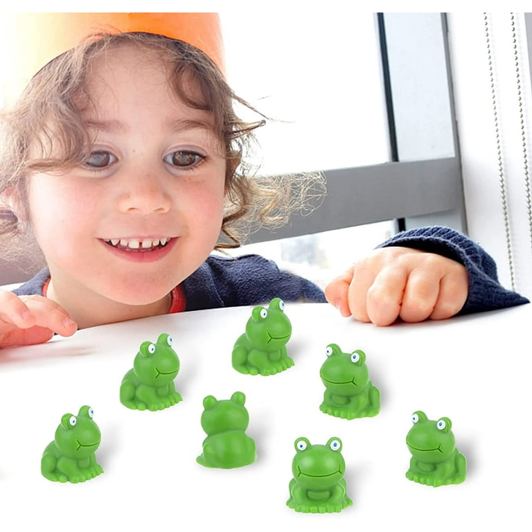 40 Pcs Frog Resin Miniature Figurines Resin Mini Frogs Moss Micro Landscape Blue-Eyed Frogs Animals Model DIY Craft Accessories for Home Garden Party