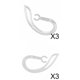 thumbnail image 1 of Sillicon Earhook Ear Hook Loop Earloop Clip Para Auriculares Bluetooth 6.0 / 7.0mm, 1 of 9
