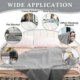 thumbnail image 6 of 12 Pcs Fleece Throw Blankets Bulk 50 x 60 in Outdoor Wedding Guest Gifts Soft Lightweight Sleepover Party Lap Blankets Pet Sofa Couch Home Office Donation Homeless (Mint Green), 6 of 7