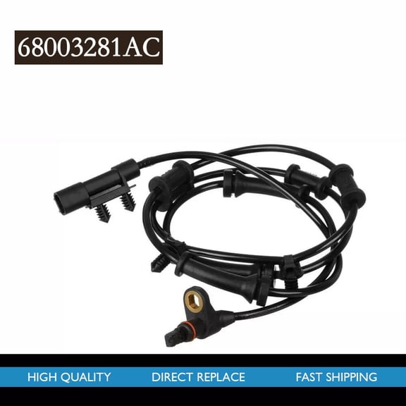 1PC Fits Jeep Wrangler JK/ Wrangler ABS Wheel Speed Sensor Front L&R 68003281AC
