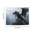 thumbnail image 6 of Uemuo Valley Gray Dragon Printed 29x37 Inch Tapestry Wall Hanging – Lightweight & Durable – Perfect for Dorm Decor, Beach Throw, Sofa Cover, Tablecloth, 6 of 8