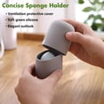thumbnail image 2 of Makeup Sponge Holder, Cosmetic Blender Silicon Travel , Makeup Puff Ball Carrying Box (Not Including Cosmetic Eggs), 2 of 9
