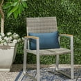 thumbnail image 2 of Outdoor Solid Olefin Textured Lumbar Pillow 14 x 26 in Blue, 2 of 5