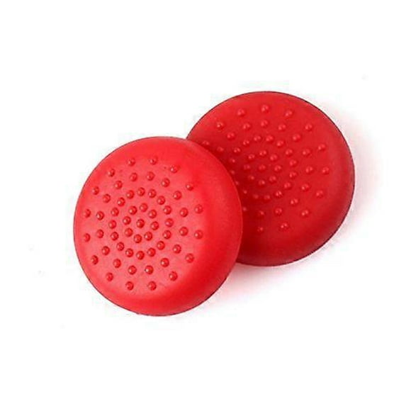 Capuchon de Prise Analogique en Silicone pour Joystick, Couvercle pour Manette de Jeu PS4 PS3 PS2 Xbox 360 Xbox One (Rouge)
