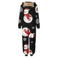 thumbnail image 5 of Odeerbi Matching Family Christmas Pajamas Sets Hooded Onesie Sleepwear Womens Cute Xmas Snow Print Plush Jumpsuit 2025 Long Sleeve Family Parent-Child Wear Loungewear Sleepwear Jammies for Mom, 5 of 6