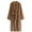 Brown, variant on Arlun Striped Plush Robes for Women Fuzzy Warm Comfortable Winter Belted Kimono Bathrobe Fleece Soft Over the Knee Length Nightgown Sleepwear with Belt Yellow M