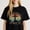 Black-5, variant on Retro style Resurrection Graphic for Believers Inspirational Christian Casual Tee print T Shirt