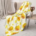 thumbnail image 4 of Throw Blanket for Couch Sofa and Bed, Ducky Cartoon Super Soft Plush Throw Blanket, Fuzzy Cuteness Comfy Warm Washable Flannel Blanket & Throws for All Season 50"x40", 4 of 7