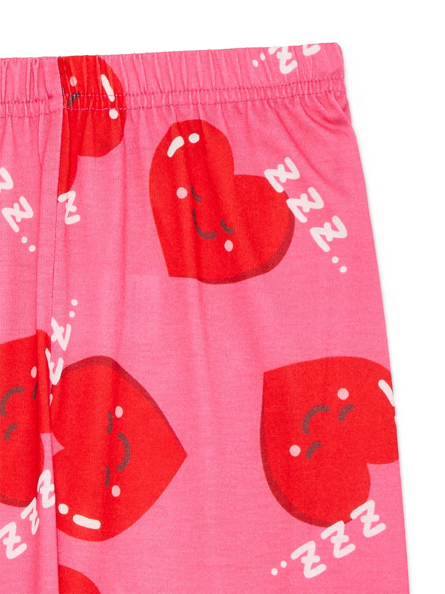 Major Cuddles Girls Valentine's Long Sleeve Top and Pants Pajama Sleep Set, 2-Piece, Sizes 4-12