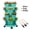 Teal, variant on 3‑Tier Stackable Vertical Planter with Wheels & Tools - Space‑Saving for Patio/Balcony, Grow Herbs, Strawberries & Veggies Indoors or Outdoors, Teal