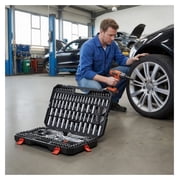 253-Piece Mechanic Tool Set - 1/4, 3/8, 1/2 Drive Socket Set - SAE & Metric - Wrenches, Bits & Case for Automotive Repair & DIY
