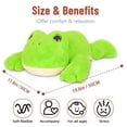 thumbnail image 4 of Niuniu Daddy Weighted Frog Stuffed Animals, 20"Large Weighted Frog Plush Toy,3.3lb Giant Weighted Frog Pillow with Soft Faux Fur, Gift for Baby, Kids & Adults, 4 of 14