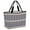 Gray, Tan, Black, variant on Boho Green Striped Beach Bag for Women, Large Breathable Mesh Beach Tote Bag, Beige Ethnic Tribe Southwestern Vintage Sandproof Lightweight Travel Bags for Vacation Picnic Swimming Pool