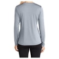 thumbnail image 3 of Yellow Rooster Women's Long Sleeve PosiCharge Competitor V-Neck Tee Silver 4XL, 3 of 7