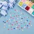 thumbnail image 6 of 4500pcs Polymer Clay Beads 6mm Vinyl Disc Beads 18 Colors Heishi Beads Flat Silicon Beads, 6 of 9