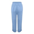 thumbnail image 5 of Womens Stretch Work Pants for Office, High Rise Straight Leg Trousers with Pockets, Wrinkle-Free Business Casual Bottom for Women, 5 of 6