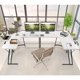 thumbnail image 4 of Home Office Writing Desk Modern L-Shape Computer Desk,Metal, 51.18 x 19.68 x 29.13 Inches My Lux Decor Round, 4 of 8