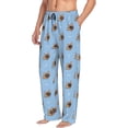 thumbnail image 2 of Bingfone Brown French Bulldog Mens All Over Print Sleep Pajama Pants-Medium, 2 of 6