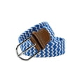 thumbnail image 3 of Cinturón Elástico De Tejido De Hebilla De Metal uxcell Ajustable Elástico unisex Azul Blanco un tamaño, 3 of 5