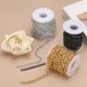 thumbnail image 3 of Cadenas de curb de aluminio de 16.4 pies, eslabones retorcidos, carrete de cadena de joyería para collares y pulseras, negro, 3 of 6