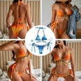 thumbnail image 5 of Trajes de baño de bikini sexy para mujer, traje de baño de bikini de triángulo con parte inferior de cristal, traje de baño halter, 5 of 5