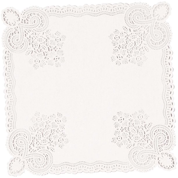 "Paper Doilies10.5"" Square White 20/Pkg"