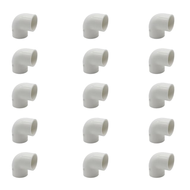 15 PZS CODO 90° PVC 1/2"