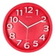 thumbnail image 5 of Reloj de pared silencioso Zulema moderno rojo 30 cm, 5 of 6