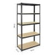 thumbnail image 5 of Estante Anaquel Rack Repisas Houzer  5 Niveles Metalico Café, 5 of 5