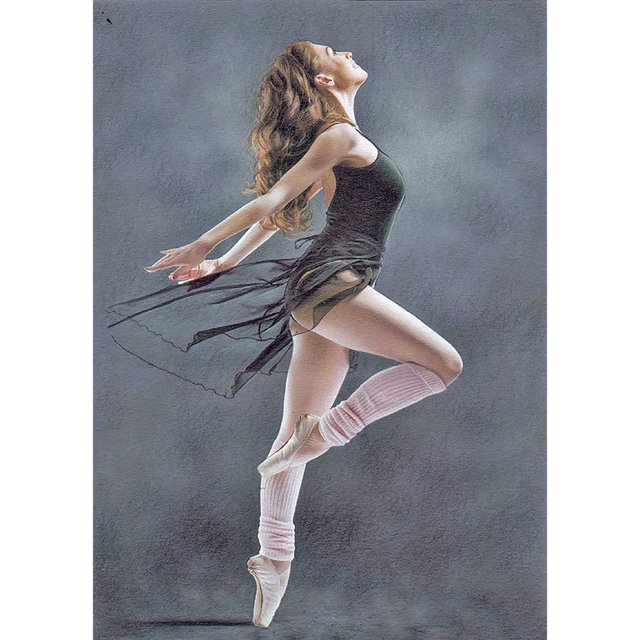 Kit de pintura de diamantes (DE9562) Baile de ballet Cuadro de diamantes de imitación redondo completo (A2118) 50x70cm FLhrweasw Nuevo