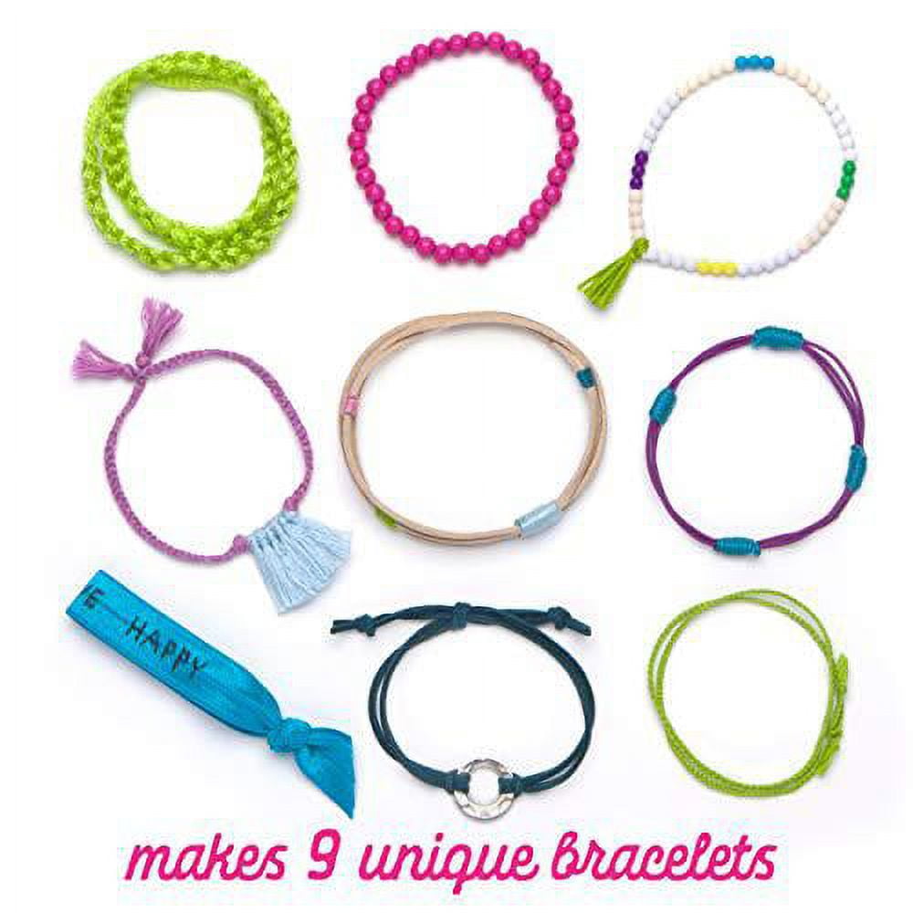 Craft-tastic – Bracelet Box – Jewelry Making Craft Kit Includes 9 DIY Bracelets – Jewel Tones Edition