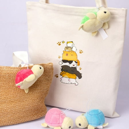 

SunSunrise Plush Pendant Elastic Multifunctional PP Cotton Little Turtle Plush Pendant for Girls
