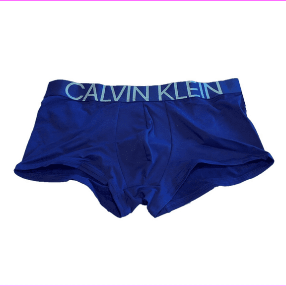 Calvin Klein Men's NB1702471 Statement 1981 Micro Low Rise Trunk Blue Size XL