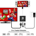 thumbnail image 2 of Prociv Switch 2 TV Dock, Replacement for Nintendo Switch 2 Dock Support 4K/60HZ HDMI Output/USB3.0 Port/PD 100W(Black White), 2 of 7