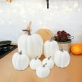 thumbnail image 4 of HengDidi Set of 7 Lifelike Foam Pumpkin Decorations in Varied Sizes for Autumn Festival Home Ornaments, 4 of 6