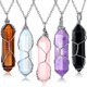 thumbnail image 1 of collares de cristal, piedras curativas, colgante espiritual, joyería de piedras preciosas naturales con cadena ajustable para mujeres y niñas, 1 of 5