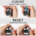 thumbnail image 3 of Hengguang 6 Pack Clicker Counter, Metal Hand Tally Counter Clicker, 4 Digit Mechanical Palm Click Counter for Counting Numbers, Coaching, Sports Events Golf and Row Counter, 3 of 7