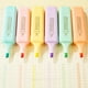 thumbnail image 4 of Set de Marcadores Fluorescentes de Punta Gruesa En Colores Pastel | Marcadores de Subrayado de Gran Capacidad | 6 Marcadores de Plástico Multicolor | Ideales para Estudiantes Que Practican Caligrafía, 4 of 6